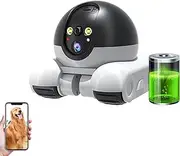 Distancebot Pro, Long Distance Bot, 360° Panoramic Patrol Camera, Smart Dual Lens for Pet & Home Security, Long-Lasting Battery, Ai Detection, Remote Control (WiFi Version+64GB TF)