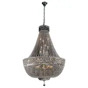 Classique Large 75cm 18 Light Basket Crystal Glass Chandelier