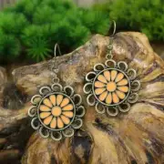 2” Bronze-tone Earring Set Bohemian Retro Drop Dangle Hook New Free Ship 7825