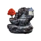 Incense Burner Mountains River Waterfall Fragrance Fireplace for Home 15643