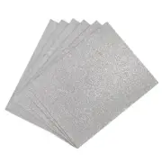EVA Foam Sheets Glitter Silver Tone 10.8 x 8.5 Inch 2mm Thick Crafts Foam 15Pcs