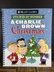 Brain Games A Charlie Brown Christmas Sticker-by-Number Book - BRAND NEW - SAVE!
