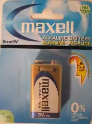 Maxell 9 Volt Battery 1 Pack