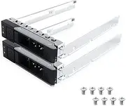 3.5" inch X7K8W 0X7K8W SAS SATA Hard Drive HDD Tray Caddy Compatible with Dell 14th Gen 14 G14 R640 R740 R740xd R840 R940 R440 R540 PowerEdge Server (2PCS 3.5" HDD Tray)