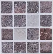 18 PCS Mosaic Tile Transfer Stickers Waterproof and Oil Resistant Self Adhesive Tile Decal Bathroom Kitchen DIY Home Removable Home Decor Quick Easy Installation Modern Design (MTS010)
