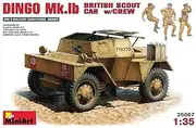 [MiniArt] 1:35 Scale Dingo Mk 1b British Armoured Car w/Crew Plastic Model Kit