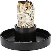 Ceramic White Sage Burner, Palo Santo Stick Incense Holder,Sage Holder, Smudge Bowl for Cleansing and Meditation(Sage Not Included)
