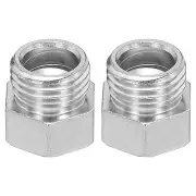1/8 to 1/4 Air Brush Hose Adapter, 2 PCS 1/8" BSP Female to 1/4" BSP Male