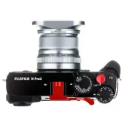 Haoge LH-X35S Square Metal Lens Hood for Fujifilm XF 35mm 23mm f/2 R WR Silver