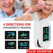 Blood Oximeter Oxygen Saturation Monitor Digital Finger Pulse SpO2 Oxymeter Home