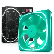 Vetroo DF120 120mm PC Case Fan White LED Lighting PC Cooling Fan Green Frame