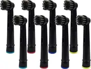 8pcs Charcoal Infused Bristles Brush Heads for Oral-B Electric Toothbrush for Braun Professional Care/Professional Care SmartSeries/TriZone, Compatible with Oral B Pro1000 Pro3000 Pro5000 Pro7000