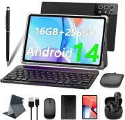 Android 14 Tablet 16GB RAM+256GB ROM 10.1 inch GPS Google 8000mAh 5G WIFI 8-Core
