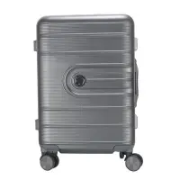 在飛比找Yahoo!奇摩拍賣優惠-行李箱 金屬行李箱鋁框拉桿箱萬向輪旅行箱印刷圖案禮品密碼箱包