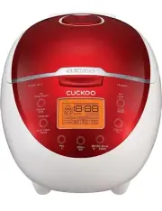 CUCKOO CR-0655F 6-Cup (Uncooked) Micom Rice Cooker 12 Menu Options,Red/White USA