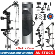 20-70LBS Compound Bow Kit Outdoor Archery Sport Hunting Targeting Competition RH