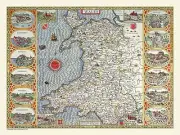 Wales 1611 John Speed 1000 Piece Jigsaw Puzzle (jg)