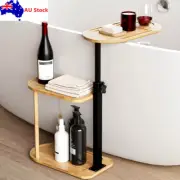 3 Layer Bathtub Tray Table Bathroom Organizer Shelf Bath Tray Caddy Adjustable