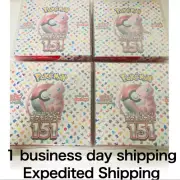 4 Boxes set Pokemon Cards Scarlet & Violet 151 sv2a Booster Sealed Box Japanese