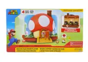 Super Mario Deluxe Toad House Playset With Figure