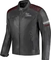 Rusty Stitches Jari V2, leather jacket , color: Grey/Brown , size: XXL