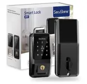 Secustone Smart Door Locks - Bluetooth Enabled, Keypad & Handle, Front Door