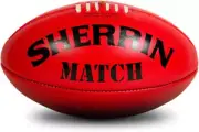 Sherrin Match Leather Aussie Rule Football Size 5