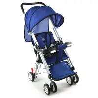 在飛比找PChome24h購物優惠-S-Baby 第三代五點式安全帶輕便型推車(可變座椅)-藍