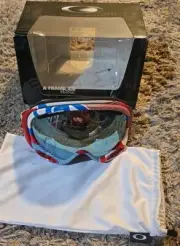 Oakley A Frame 2.0 Snow Goggles 1975 Red White Blue Prizm Sapphire Iridium Lens