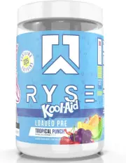 Ryse Loaded Preworkout Powder 378 G, Kool-Aid Tropical Punch, 30 Servings