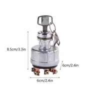 Key Starter Lgnition Switch For Excavator EX200-1 With 6 Pins 2 Keys