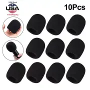 10 Pack Black Handheld Stage Microphone Windscreen Foam Mic Cover Karaoke TP