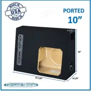 Chevy Silverado Single Cab 10" Vented Ported Sub Box Enclosure For Solo Baric