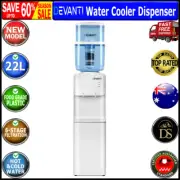 Devanti 22L Water Cooler Dispenser Top Loading Hot Cold Taps Filter Purifier New