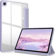 [FINTIE] Hybrid Slim Case for Samsung Galaxy Tab A9 Plus/A9+ 5G 11 Inch 2023 Model (SM-X210/X216/X218), Shockproof Cover with Clear Transparent Back Shell, Auto Wake/Sleep, Lilac Purple