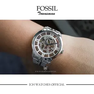 美國原裝FOSSIL ME3098鏤空機械錶 茶色鏡面羅馬數字 ME3102/ME3082/ME3080/FS4835