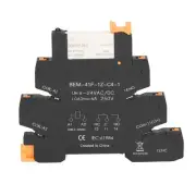 DC Control AC Relay DIN Rail Mount Solid State Relay Module Tool 6A 6-24V