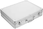 HOMSFOU Aluminum Alloy Tool Box Portable Handheld Storage Case for Men Multi-functional Briefcase Capacity Shockproof and Design for Tools and Documents