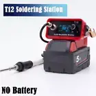 OLED T12 Cordless Soldering Iron Station Electric Solder for Milwaukee 18V Lithi