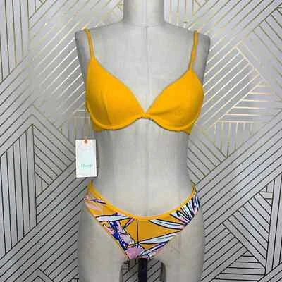 NWT Maaji Farrah's Lovely Underwire Top Sublime Cheeky Bikini Set Size US Small