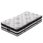 KINGSTON SLUMBER Luxury 34cm King Single Mattress, Medium-Firm, Euro Top, 5-Zone