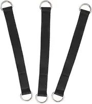 Fitness Horizontal Bar Strap Tape Gym Cable Rack Lifting Belt Large Wall Hooks Pants Hangers Velvet Hangers Strength Training Equipment Pull Ups Grip Black Nylon