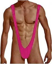 [Ctreela] Sexy Borat Mankini for Men V Sling Underwear Stretch One Piece Bodysuit Swimsuit Y Suspender Party Costume