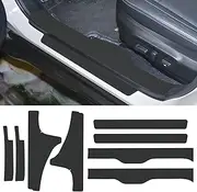 Bilisin Car Door Sill Protector Compatible with Subaru Outback 2015-2019 Nappa Leather Auto Door Threshold Entry Guard Scratch Protector Fit for Outback Vehicle Decoration Accessories