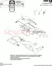 GENUINE ASTON MARTIN DB9, DBS V12 NAVIGATION DISPLAY SPRING 6G33-19363-AE NEW!