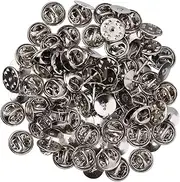 [STOBAZA] 50 Sets Pin Backing Clutch Tie Tacks Cat Pin Blank Meter Sticks for Classroom Clutch Pin Back Clasp Pin Back Pin Clasp Locking Pin Keepe Display Lock Pin Backs Diy Bracket Backpack