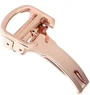 [Richie strap] 16mm Rose gold Steel Deployment D Buckle Watch Band Strap Clasp for Cartier Pasha Tank straps
