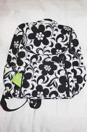 New with Tags $99 VERA BRADLEY DOUBLE ZIP BACKPACK in NIGHT & DAY 14315-052