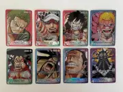 8 Custom TEXTURED & Holo One Piece OP TCG Leader Cards OP01 English Proxies
