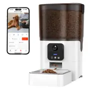 Advwin 6L Automatic Pet Feeder WiFi Camera APP Control Smart Dog Cat Food Dispenser